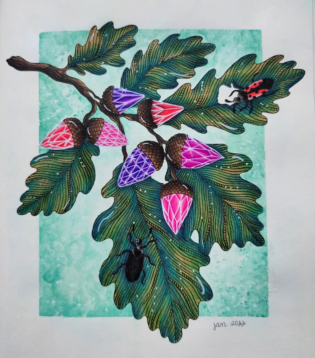 CRIS 💕🎨 on Instagram: “Colorido do livro Daydreams ❤ Lápis utilizados: supersoft 50 cores e Giotto 24 cores Aquarela Leo e Leo #daydreamscoloringbook…” Hanna, Painting, Instagram, Art, Book, Pen And Wash, Colors, Art Background, Painting Art