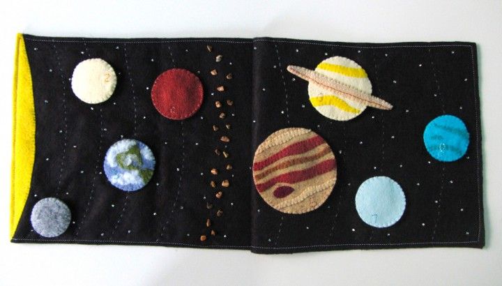 Solar System Quiet Book Page