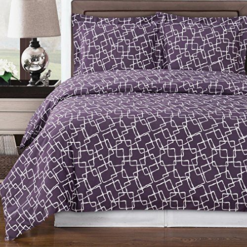 Night Flight Embroidery Duvet Cover Embroidered Duvet Cover Purple Duvet Cover Full Duvet Cover