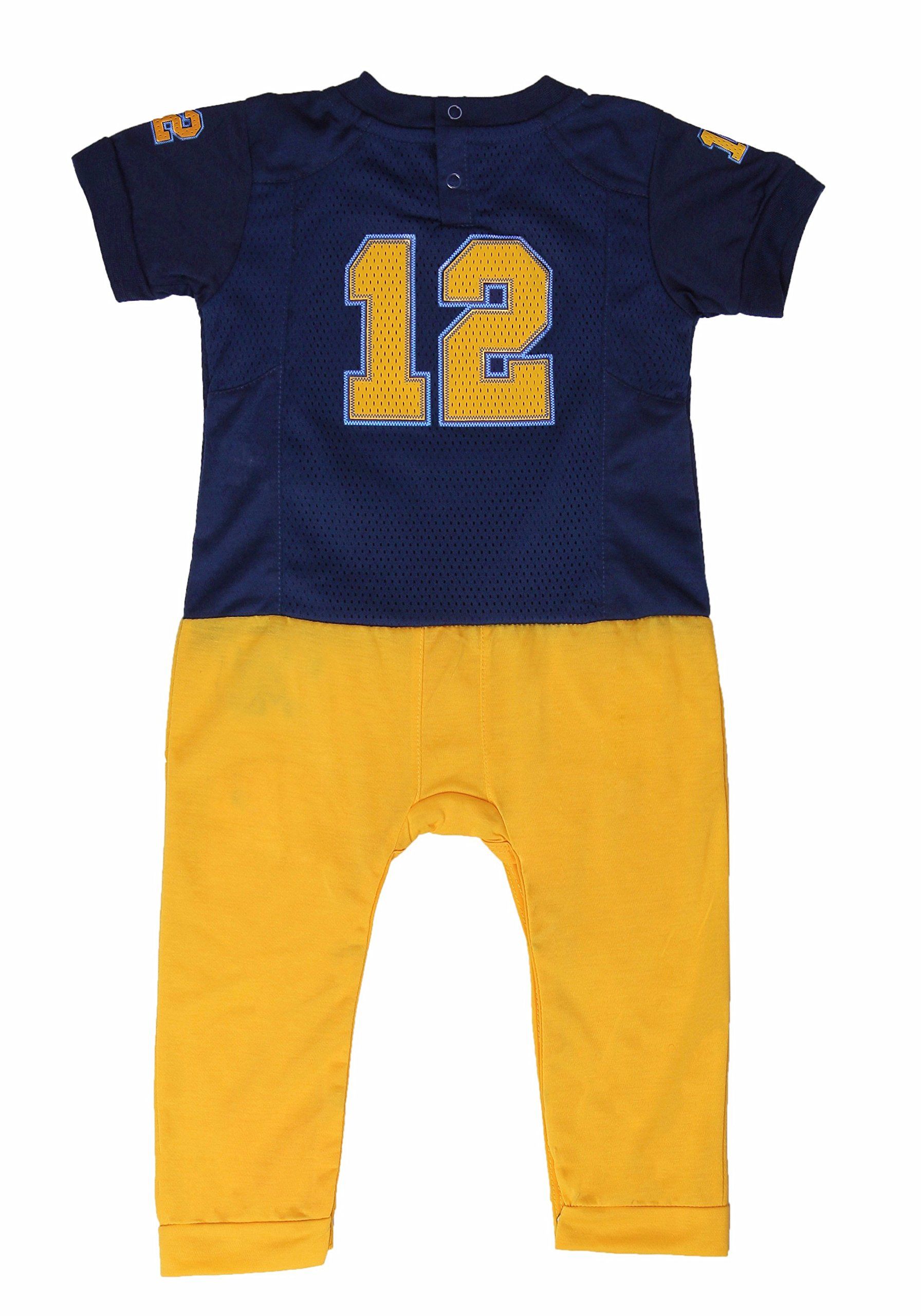Fast Asleep Pjs Michigan Wolverines Baby and Toddler Hooded Romper