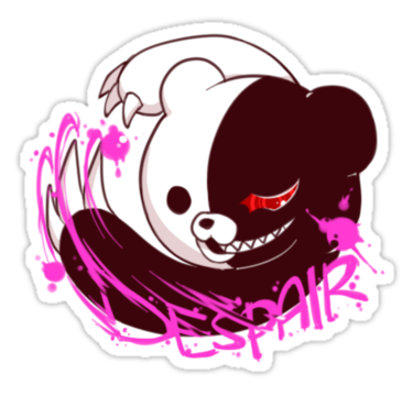 dangan ronpa monobear sticker by toifshi anime stickers girl stickers anime printables