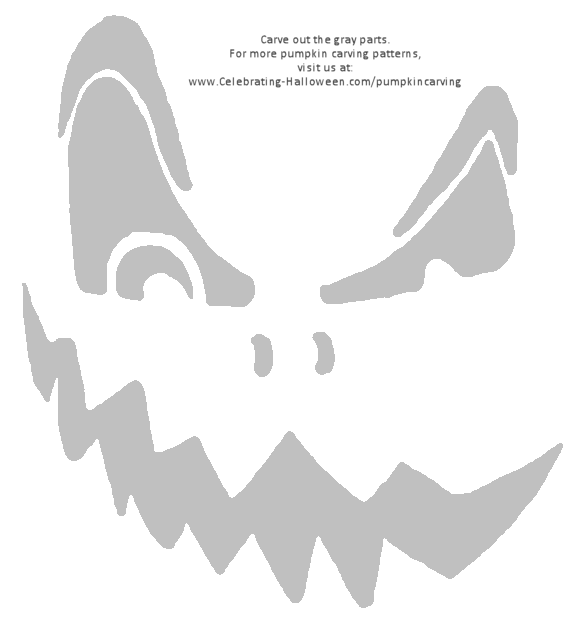 Scary Pumpkin Patterns Free Printable Scary Pumpkin Face With An Scary Pumpkin Patterns Free Printable Scary Pumpkin Face With An