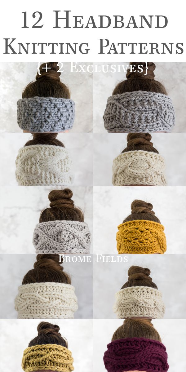 12 Days of Thankfulness Headband Knitting Pattern Bundle - Brome Fields