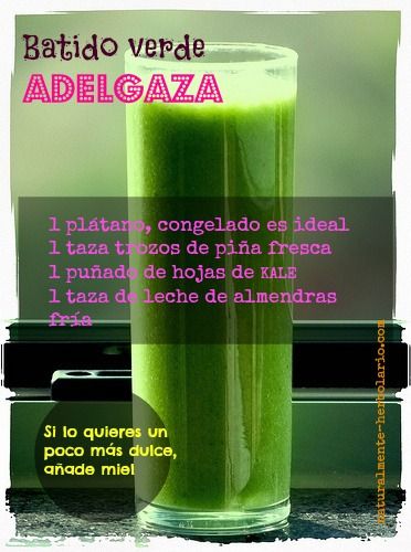 Batidos con verduras para adelgazar