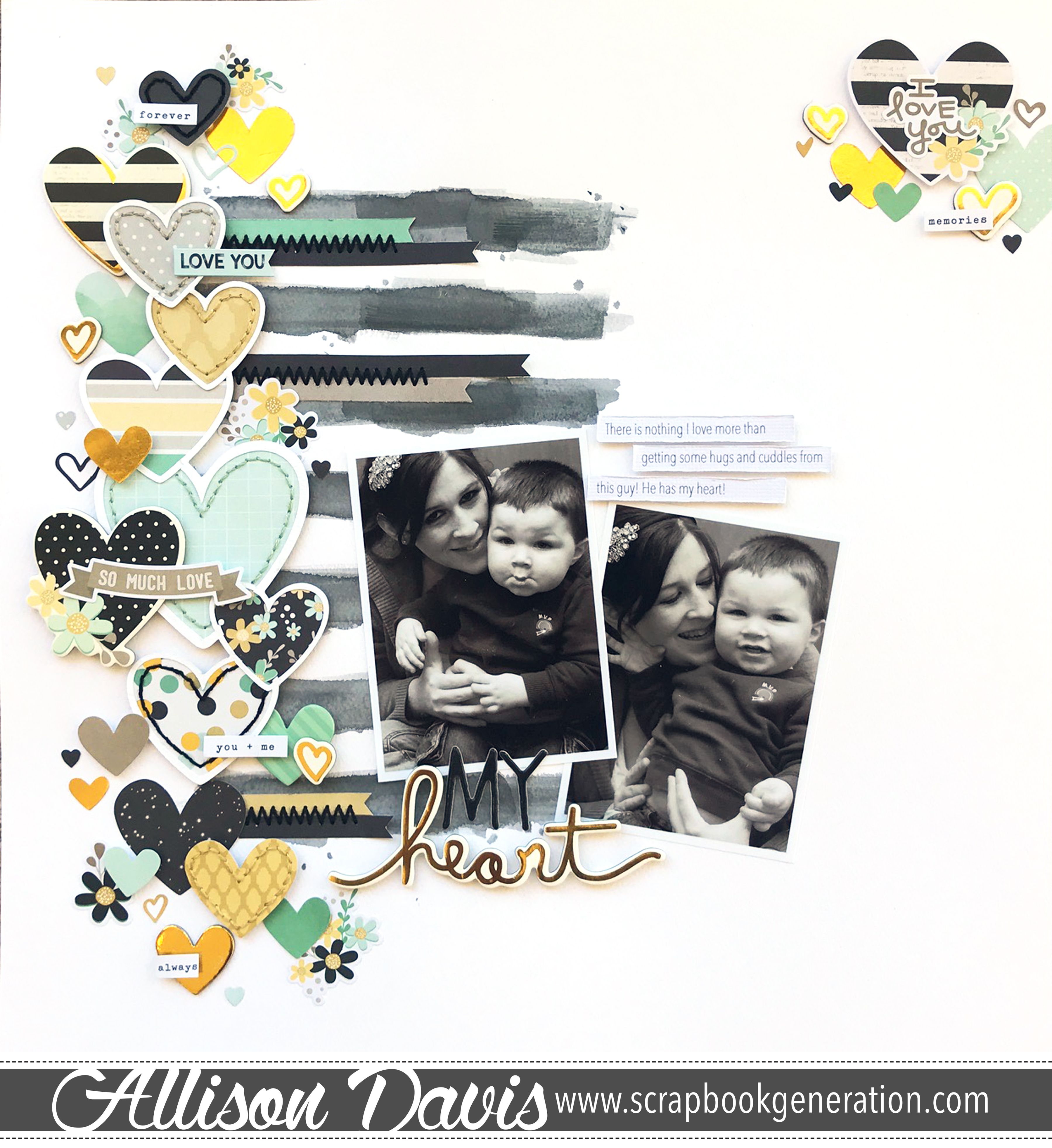 Layout designed for Sketch Week, Day 1. Click through to see and download the free sketch used. #scrapbook #scrapbooking #scrapbooker #scrapbookidea #scrapbooklayout #scrapbooklayoutidea #scrapbooksketch #scrapbookgeneration #simplestories Love Scrapbook, Baby Scrapbook Pages, Baby Boy Scrapbook, Photo Scrapbook, Scrapbook Sketches, Scrapbook Journal, Scrapbook Crafts, Scrapbook Designs, Scrapbook Generation