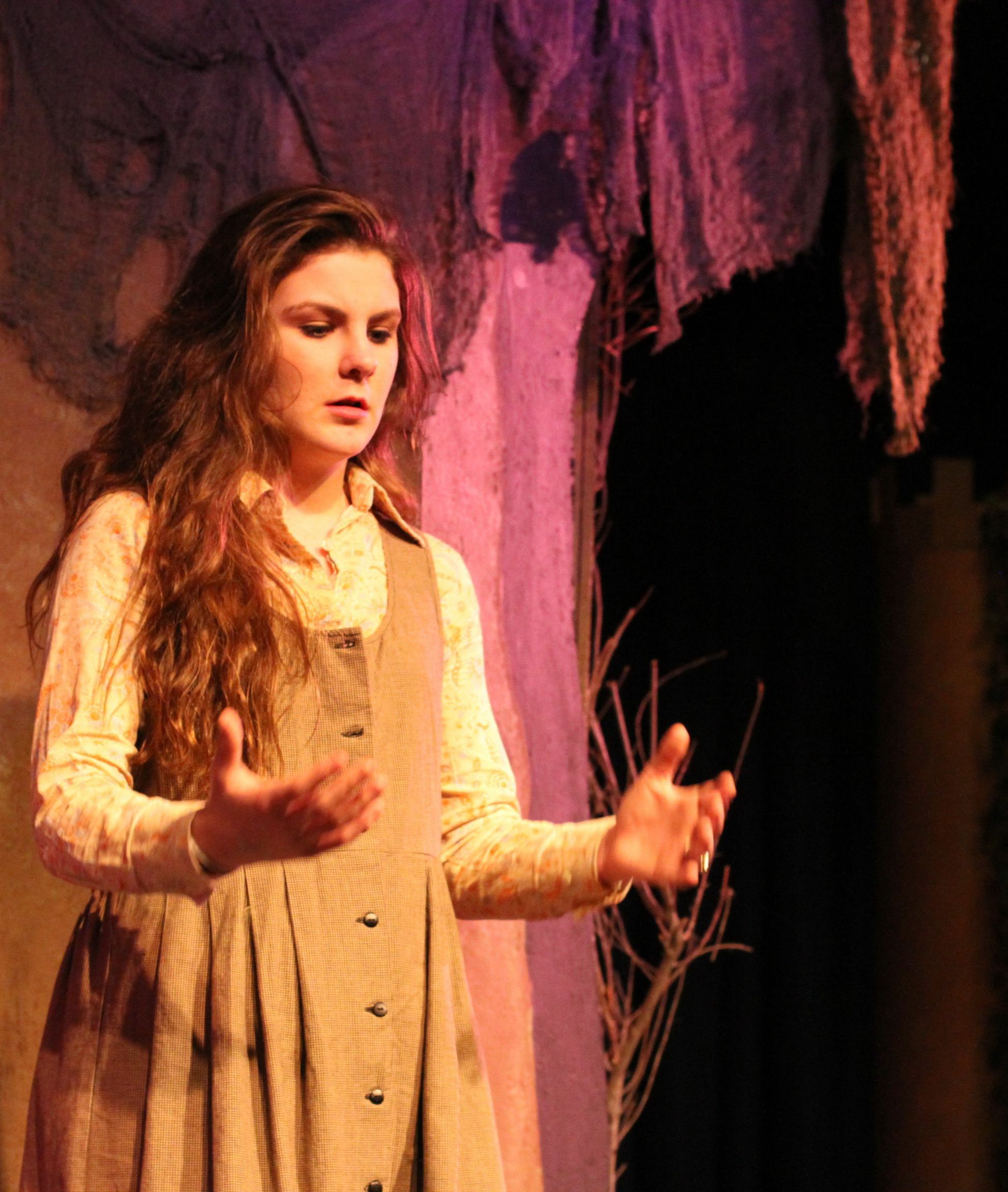 Into The Woods Presented By Riverside Youth Theatre The Baker S Wife Costume Design Coordination By Deb Youth Theatre Thrift Store Costume Costume Design