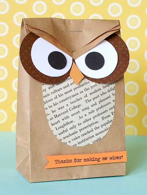 Owl Bet It S Going To Be A Great School Year I Am Soooo Gonna Do Owl Bag Would Make A Cute Clroom Welcome Gift