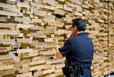 Lapd Memorial The Warm Brass Material A Reference To Officers