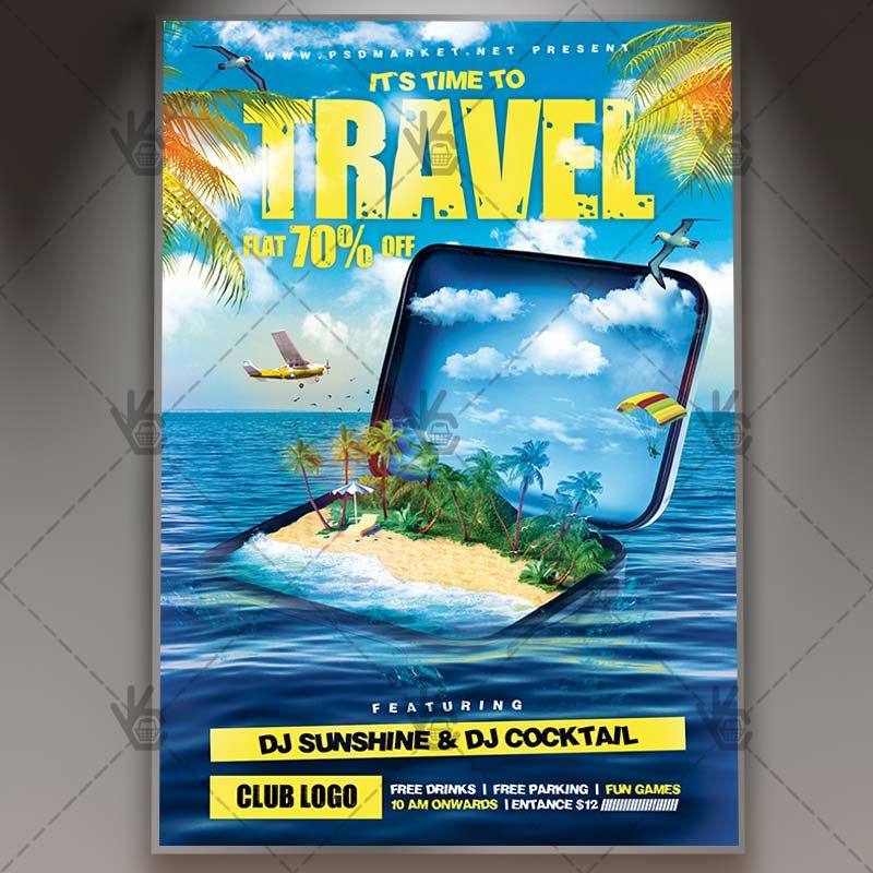 travel premium flyer psd template psd templates and template conference cruise flyers