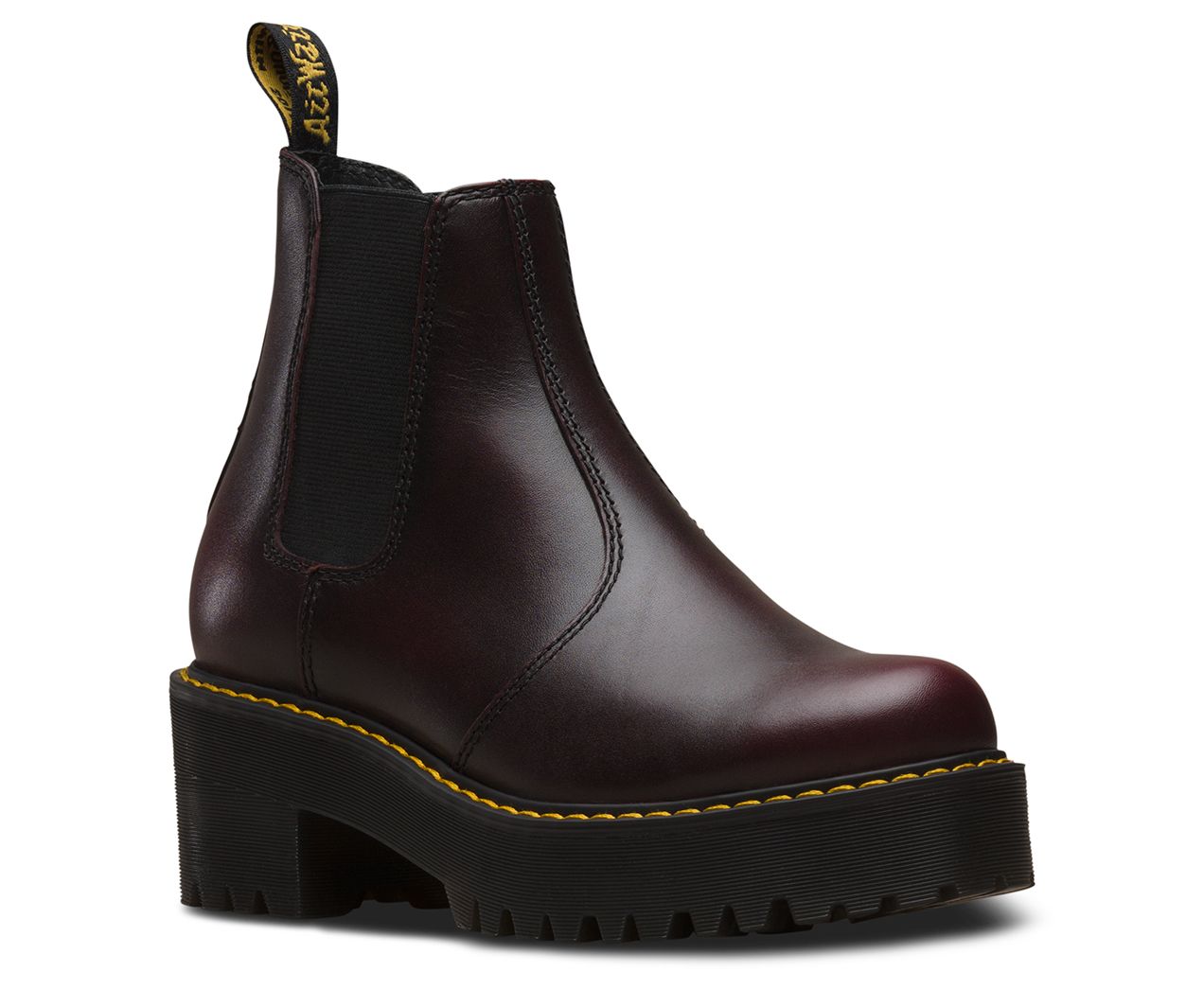 DR MARTENS ROMETTY WOMEN'S VINTAGE LEATHER PLATFORM CHELSEA BOOTS