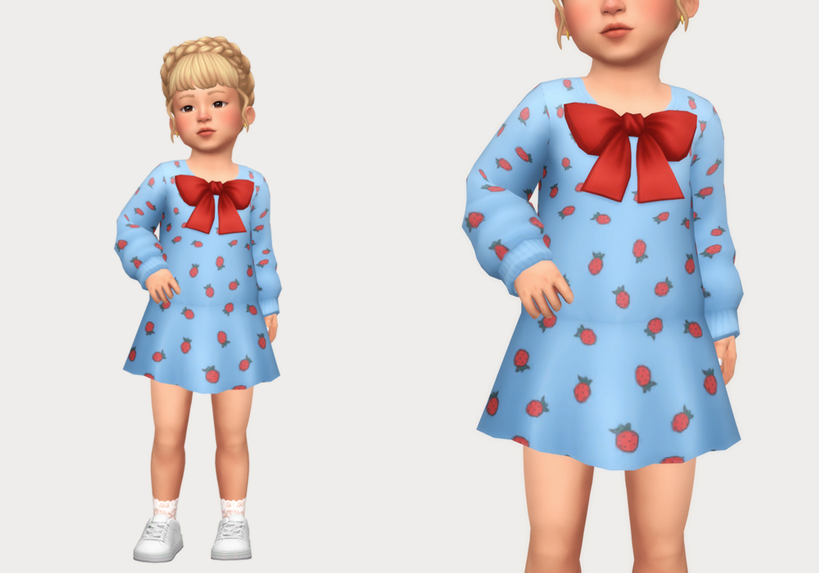Sims 4 Toddler Clothes, Toddler Dress, Toddler Outfits, Sims 4 Game
