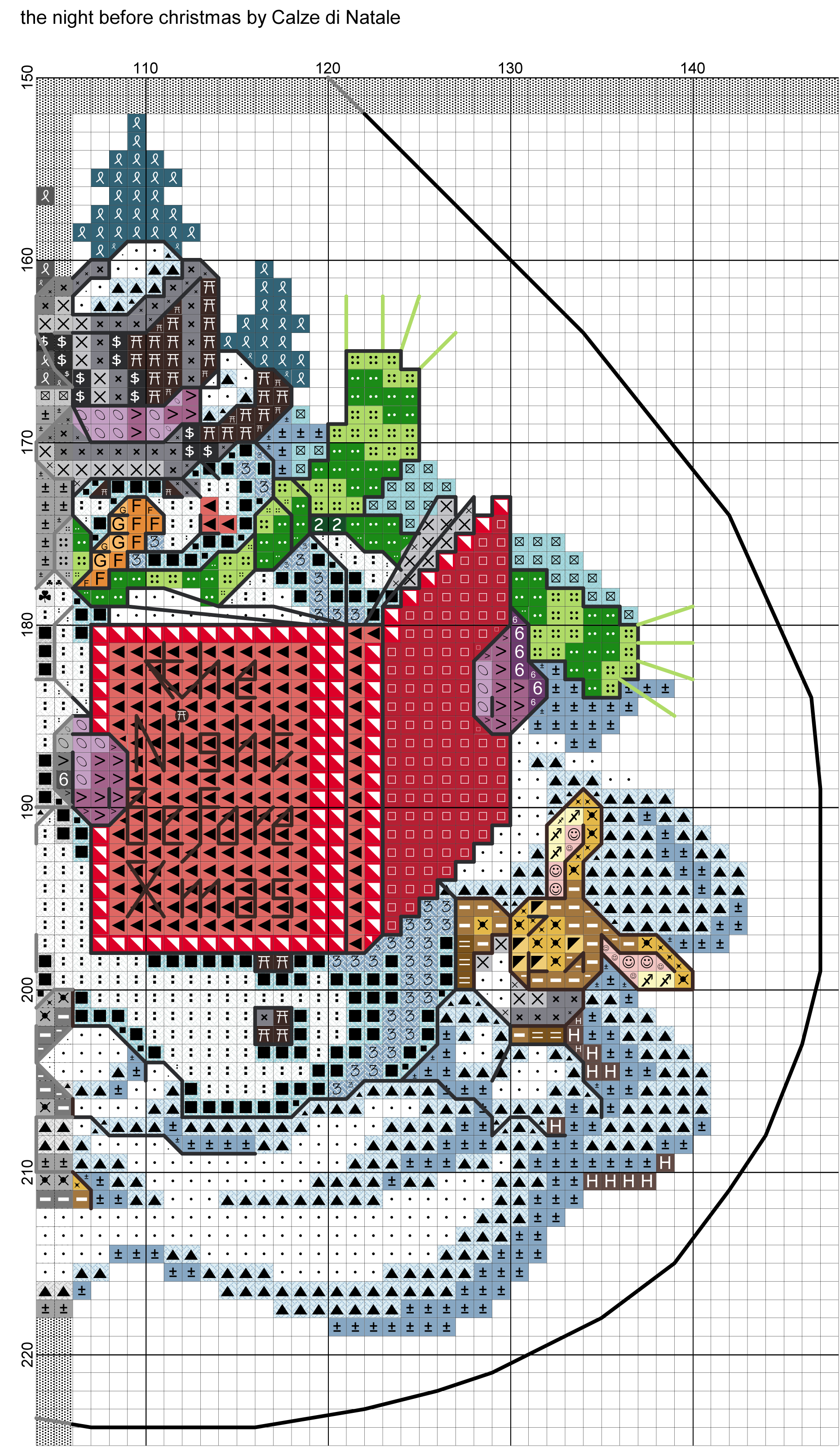 the night before christmas 9 | Cross stitch patterns christmas
