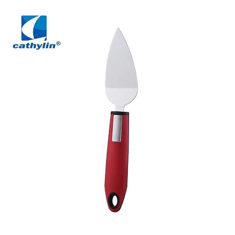 Hot Sale Kitchen Utensils Small Stainless Steel Cake Server Type : Cake Server. Material : 430#. Style : Eco-Friendly. Certification : FDA, LFGB, CE/EU. Disposable : Non-Disposable. Handle Color : Any Color Available. Thickness : 1.0 mm. Handle Material : Plastic. Weight : 90.8 G. MOQ : 100 PCS. Product Size : 25.5*5.1 Cm. Logo : Can Be Your Logo. Kitchenware Set, Cake Server, Kitchen Utensils, Fda, Hot Sale, Eco Friendly, Handle, Plastic, Stainless Steel