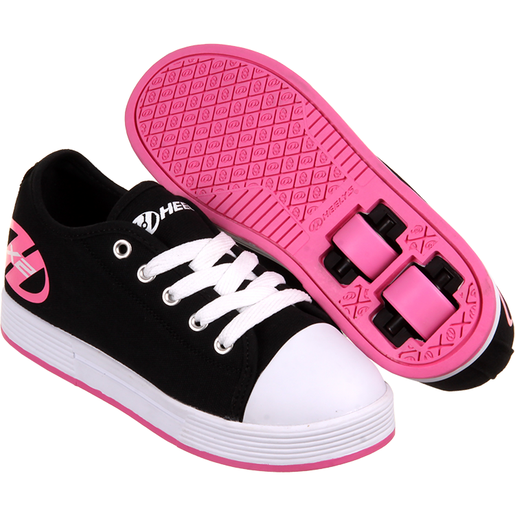 Heelys X2 Fresh - Black/Pink | Roller shoes, Roller skate shoes, Girls