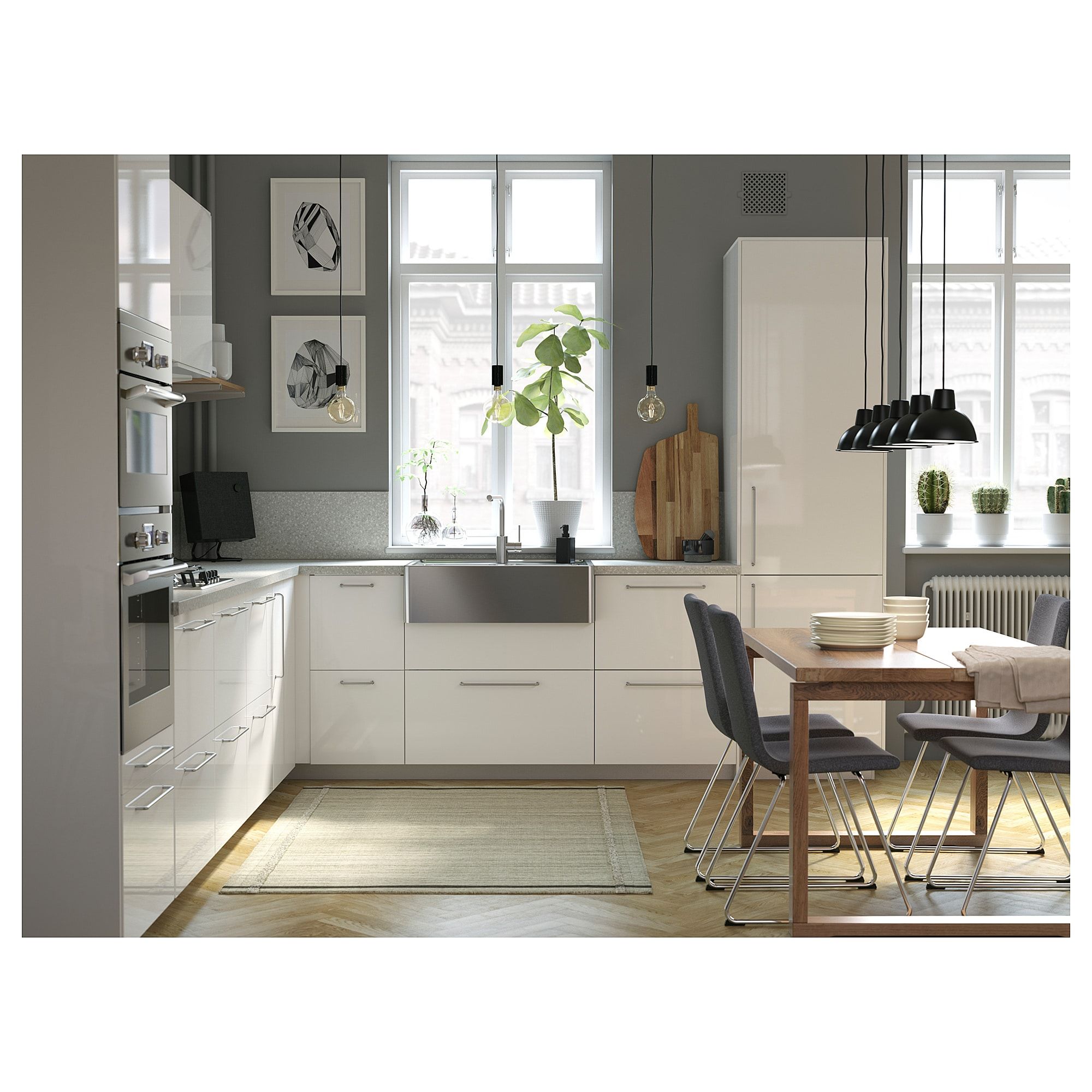 SÄLJAN Countertop light gray mineral effect, laminate