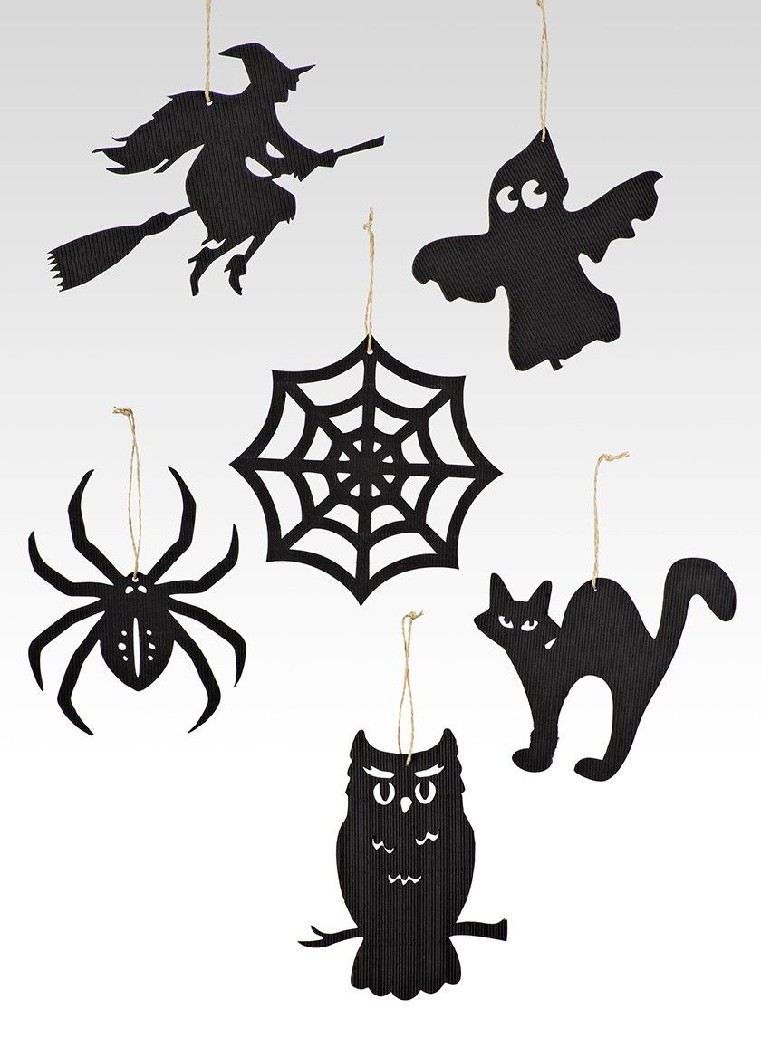 Halloween Silhouette Ornaments Halloween icons