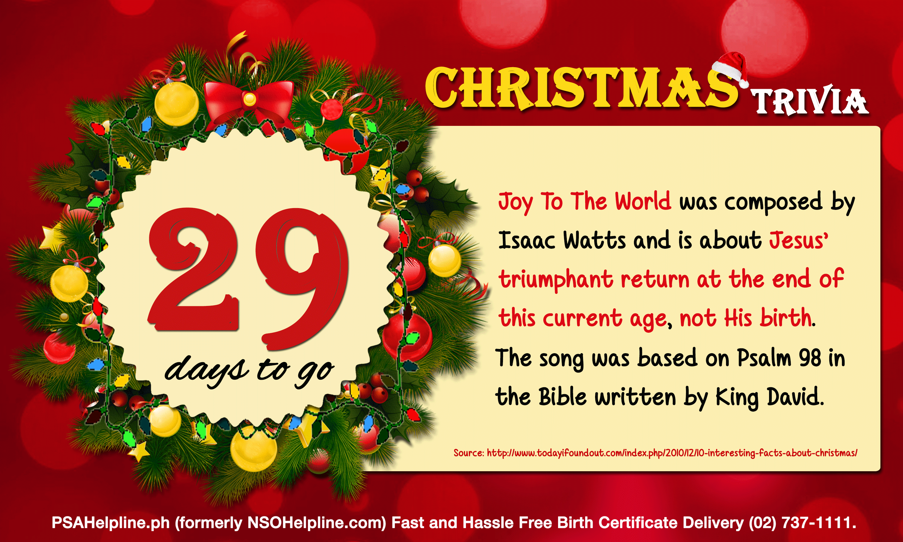 we have 29 days to go before christmas wwwpsahelplineph fast and hassle free psa birth certificate delivery - How Many Days Before Christmas we have 29 days to go before christmas wwwpsahelplineph fast and hassle free psa birth certificate delivery - How Many Days Before Christmas