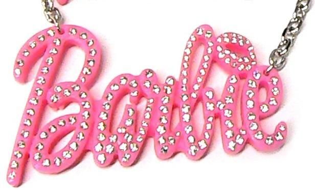 pink barbie necklace