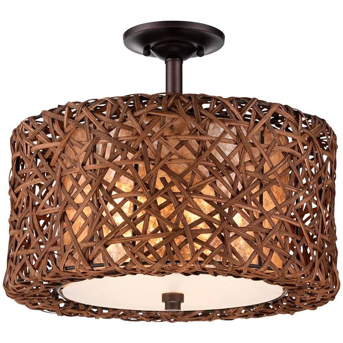 Modern Woven Rattan Ceiling Light Casual With A Touch Of Beach Chic And Rustic Style Modern Woven Rattan Ceiling Light Casual With A Touch Of Beach Chic And Rustic Style