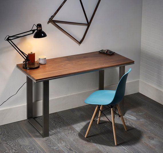 industrial home office desk reclaimed wood solid walnut desk different sizes available made in england in industrial home office desk reclaimed wood solid walnut desk different sizes available made in england in