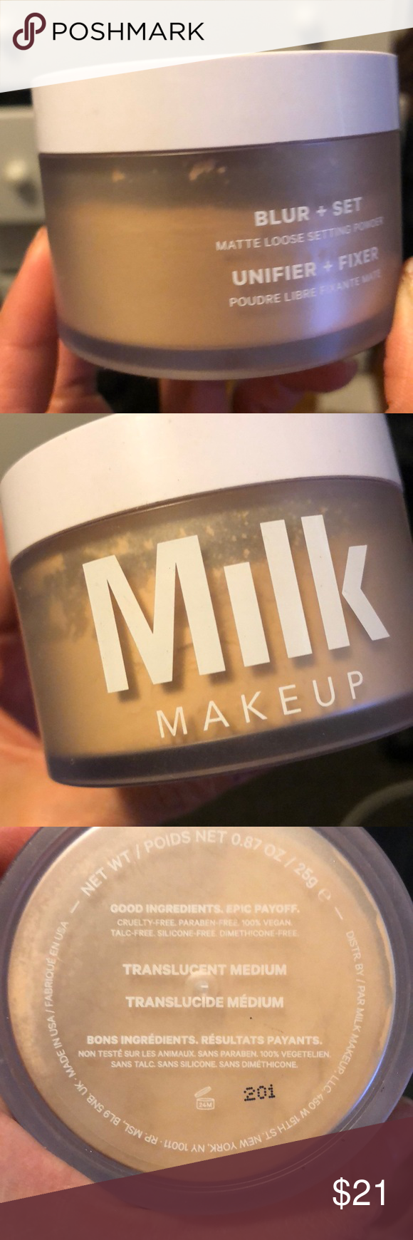 MILK MAKEUP BLUR \u0026 Set setting powder MEDIUM Up for sale is