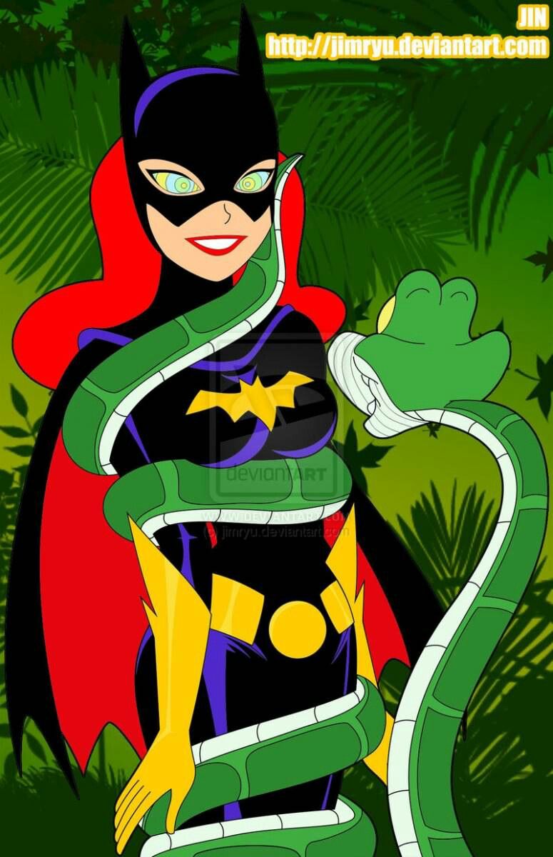 batgirl and kaa by