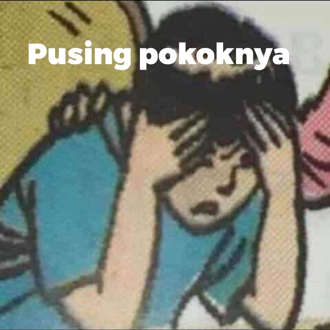 Pusing Pokoknya Meme Kpop Komedi Romantis Header Twitter Lucu