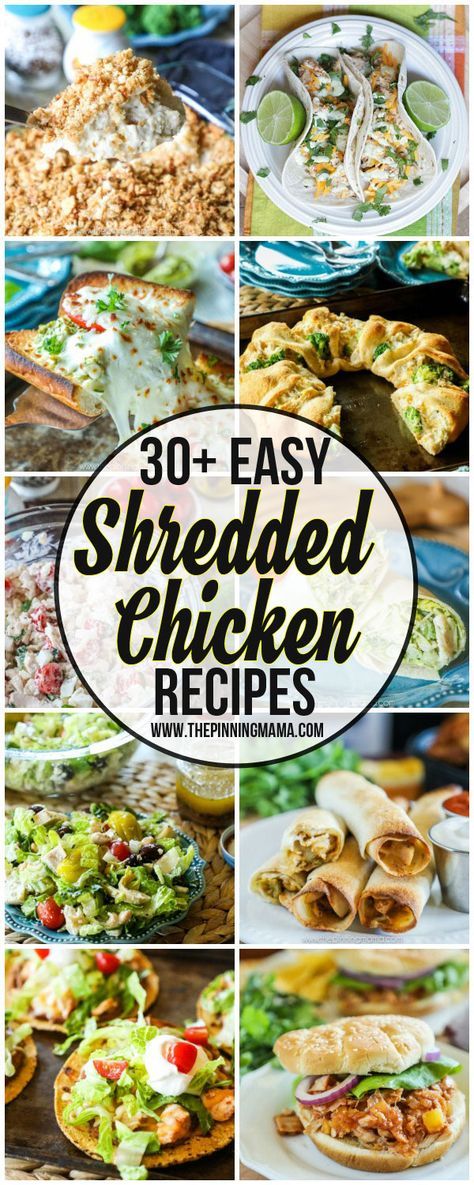 The Big List Of Easy Shredded Chicken Recipes The Pinning - Chicken recipes with boiled chicken #chicken #recipes #with #boiled #chicken The Big List Of Easy Shredded Chicken Recipes The Pinning