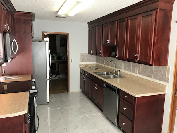 Galley Style Kitchen In Cherrywood By Rabbit Repairman Handyman Services Serving Pensacola Escambia Styling Cabinets Galley Style Kitchen In Cherrywood By, Used Kitchen Cabinets Pensacola Fl
