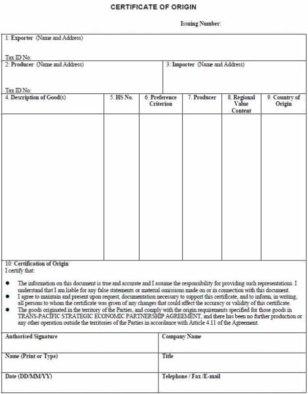 Free Manufacturer Statement Of Origin Boat Template Doc Updated by Free Manufacturer Statement Of Origin Boat Template Doc Updated by