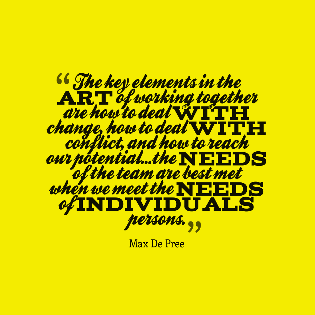 The Key Elements In The Art Of Working Together Are How To Deal With