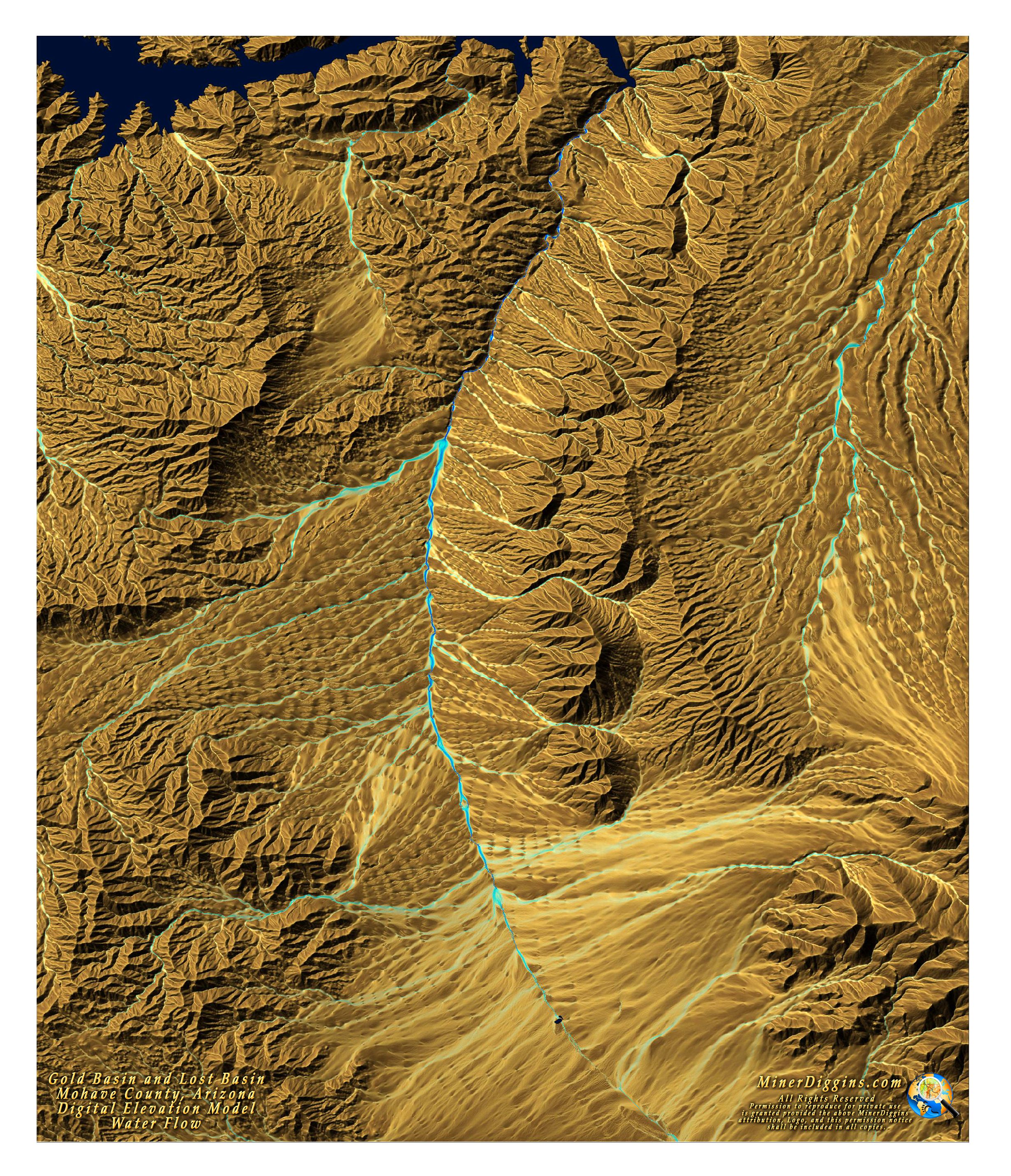 Gold Basin Arizona Map Pin on Prospecting
