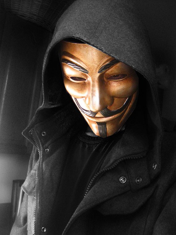 guy fawkes v for