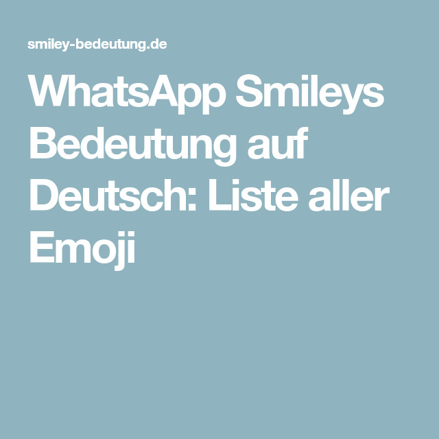 Smileys Bedeutung Liste Smileys Bedeutung Liste