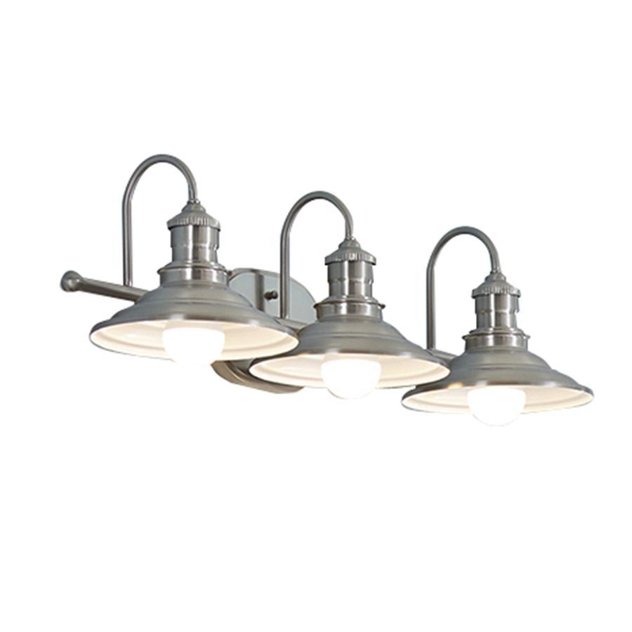 shop allen roth 3 light hainsbrook antique pewter bathroom vanity