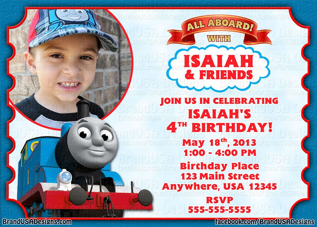 Thomas the train birthday party, Train birthday invitations, Train birthday party invitations