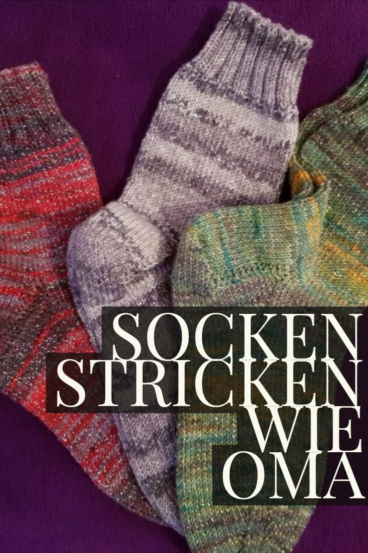 Socken stricken wie Oma mit ganz einfacher Anleitung! #ponchoscrochet