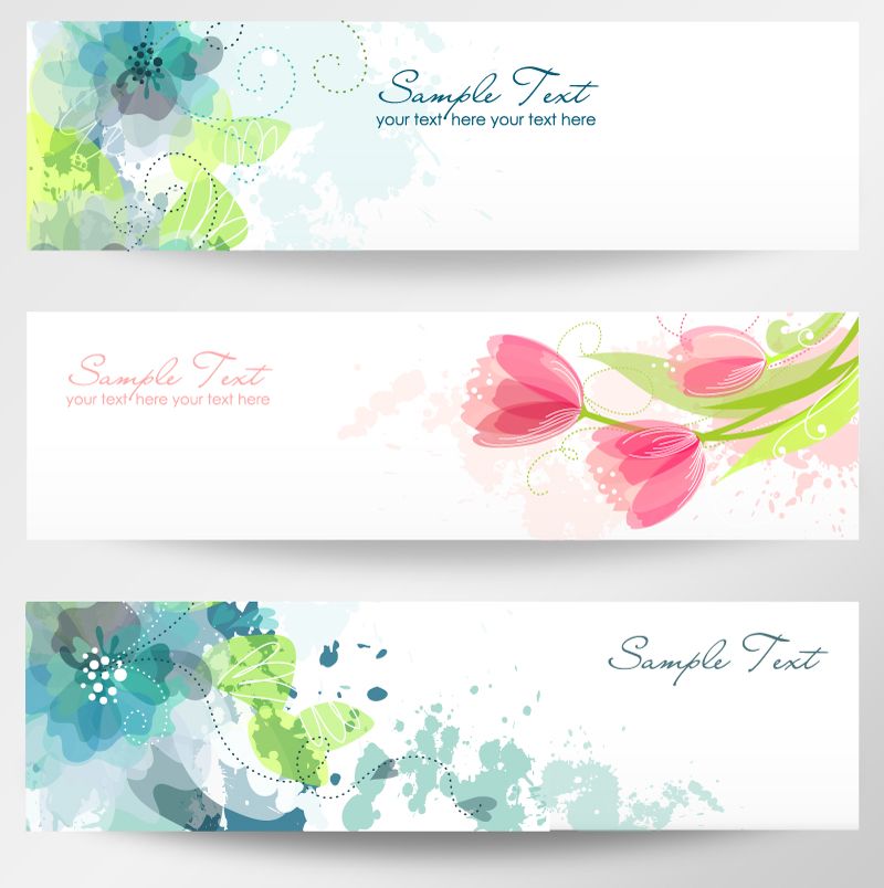 Download Elegant Floral Banner Vector | Free Vector Graphic ...