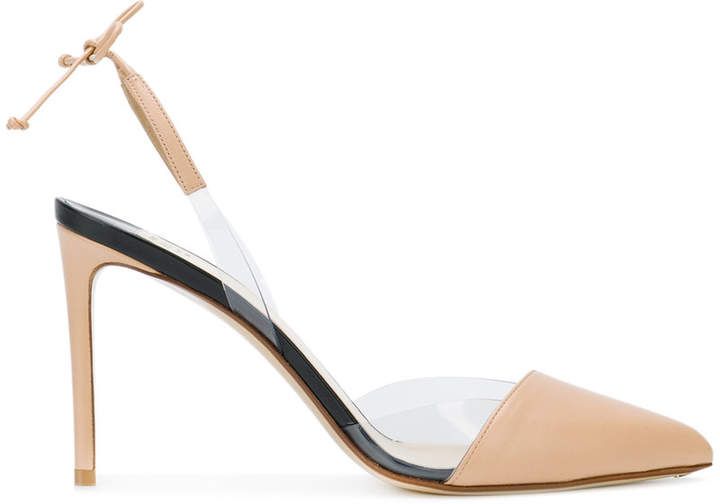 francesco russo white pumps