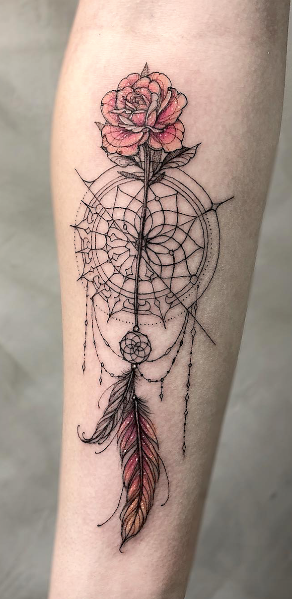 Can You Tell If It Is Fabric Or The Skin These Colorful Sleeve Tattoos Will Blow Your Mind Stunning Colorful Sleeve Tattoos Bohemian Tattoo Tattoos For Guys