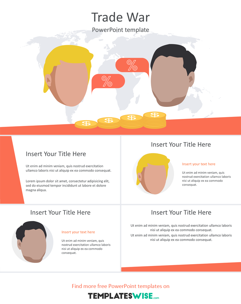 impress your audience with this trade war powerpoint template the presidential powerpoint template