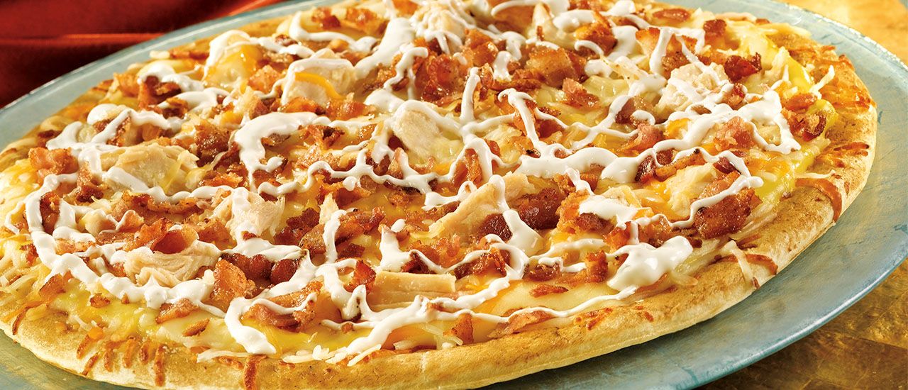 Chicken Ranch Pizza With Bacon Recipe Cooking Recipes Recipes Main Course Dishes
