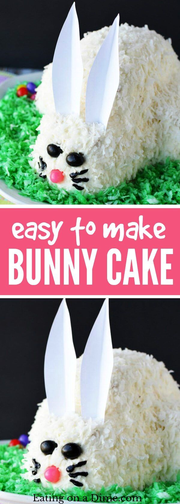 Wie man einen OsterhasenKuchen macht Easter bunny cake