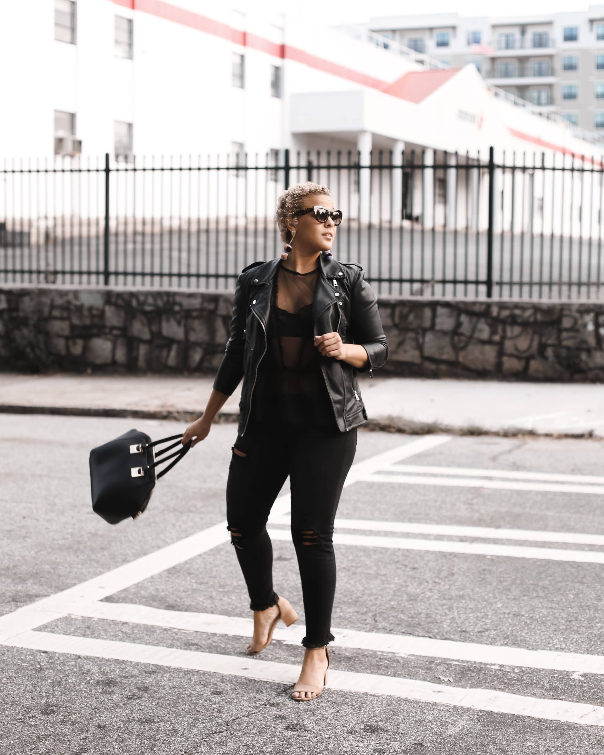 How to Style a Black Sheer Mesh Top