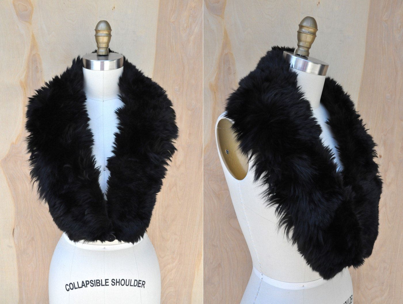 black fluffy shawl