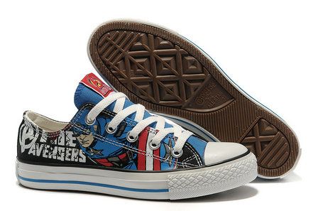 stor rabatt attraktivt pris lägsta pris The Avengers Captain America Converse All Star Low stor rabatt attraktivt pris lägsta pris The Avengers Captain America Converse All Star Low
