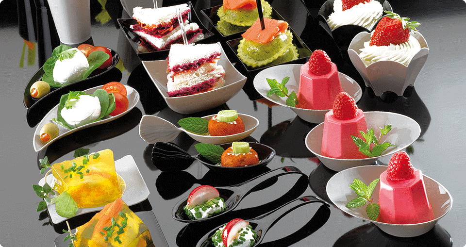 elegant finger food to