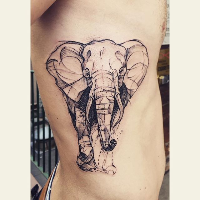 elephant tattoo tatouage ink elephant elephanttattoo