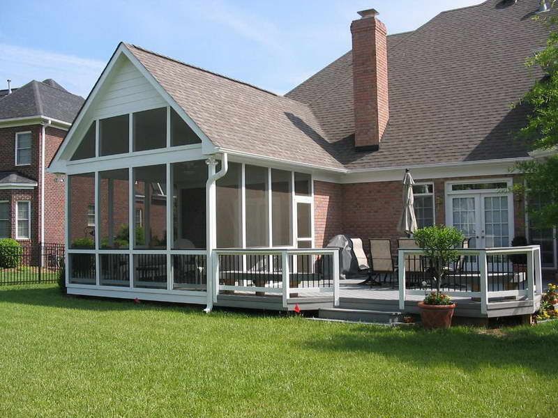 Screened In Porch Cost With Fine Material Screen Porches Screened In Porch Ideas With Chimney Back