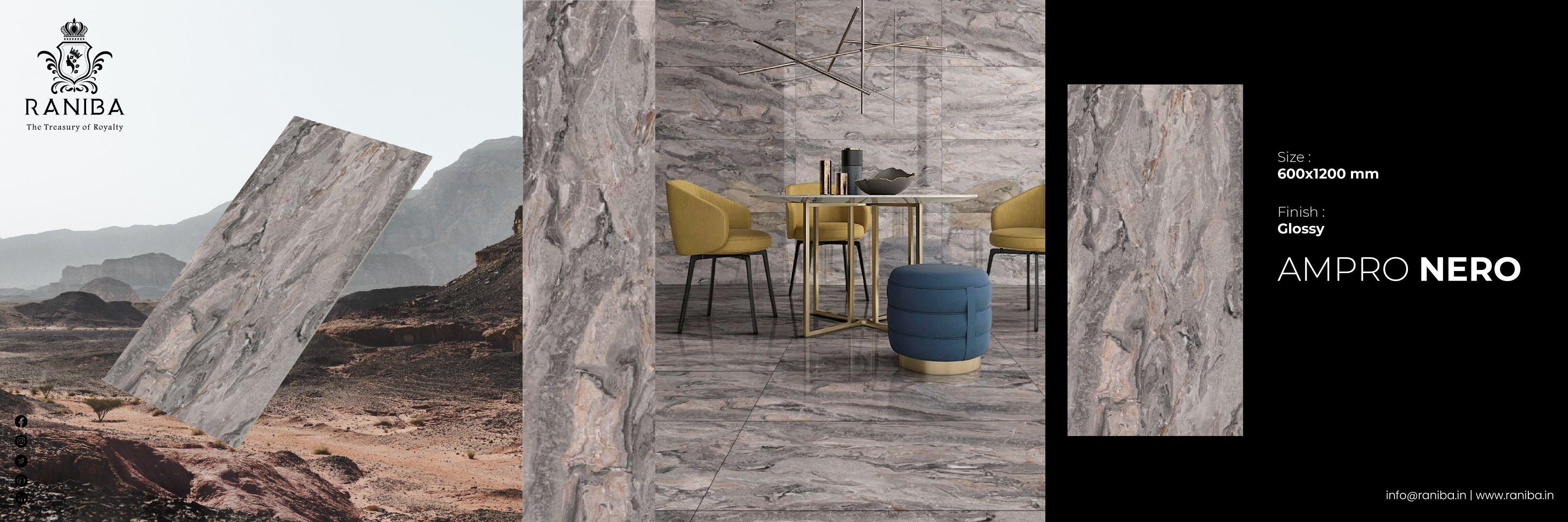 AMPRO NERO || 600 X 1200 MM For more visit our website https://raniba.in #Raniba #usa #uk #Collection #Gvt #tile #porcelain #woodtiles #glazedvitrifiedtiles #naturalsurface #ceramic #innovation #porcelaintiles #morbi #creative #πλακάκια #pločice #manufacturer #dlaždice #exporter #vitrifiedtiles #floor #wall #interiordesign #design #interior #architecture #tiledesign #india Parking Tiles, Interior Architecture, Interior Design, Vitrified Tiles, Wood Tile, Digital Wall, Tile Design, Porcelain Tile, Wall Tiles